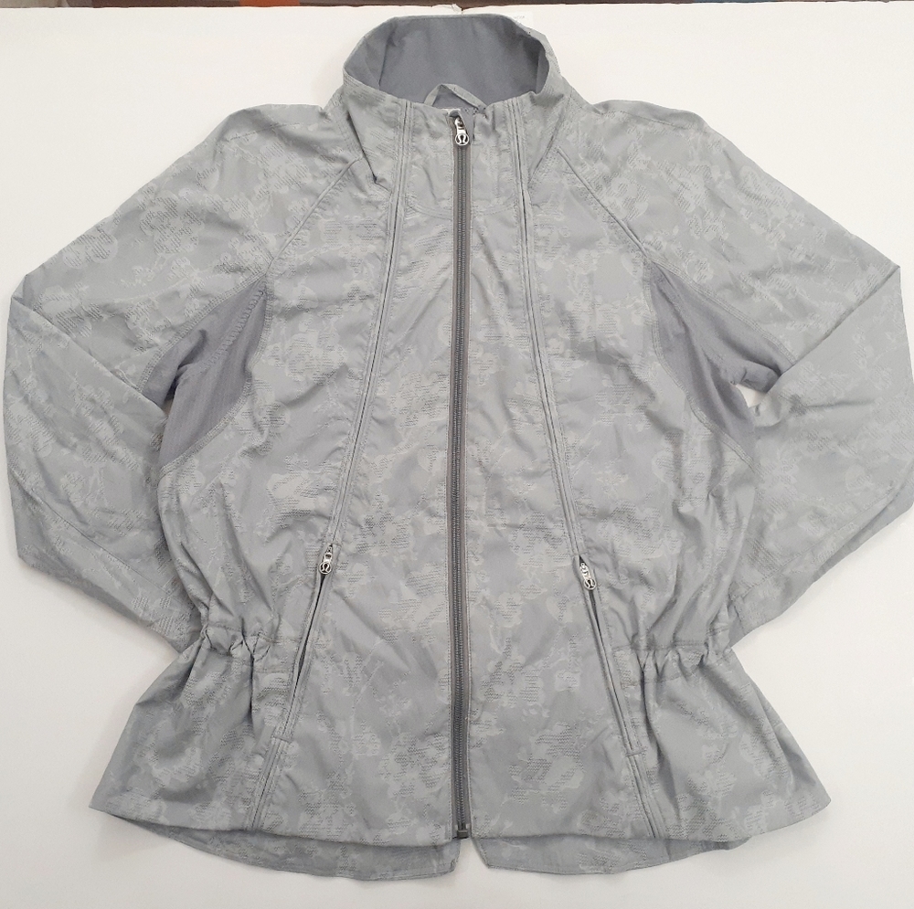 lululemon athletica Light Gray Zip-Front Jacket